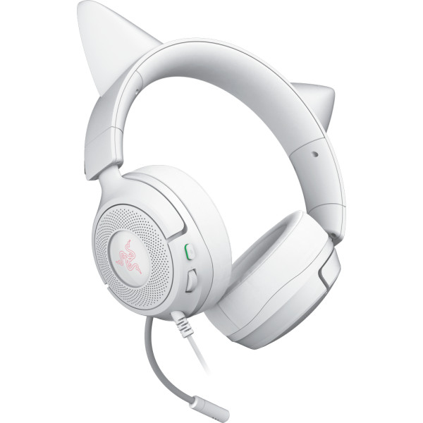 Фото - Гарнітура дротова ігрова Razer Kraken Kitty V3 X mini-jack 1.3м White (RZ04-05350300-R3M1)
