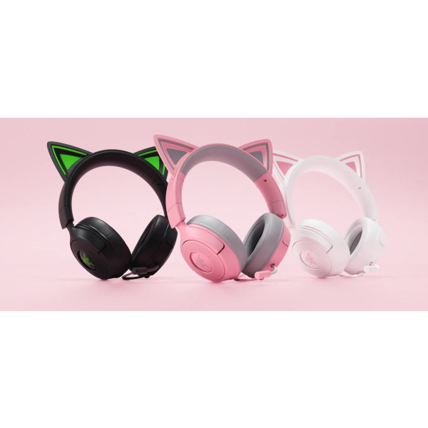 Фото - Гарнітура дротова ігрова Razer Kraken Kitty V3 X mini-jack 1.3м White (RZ04-05350300-R3M1)