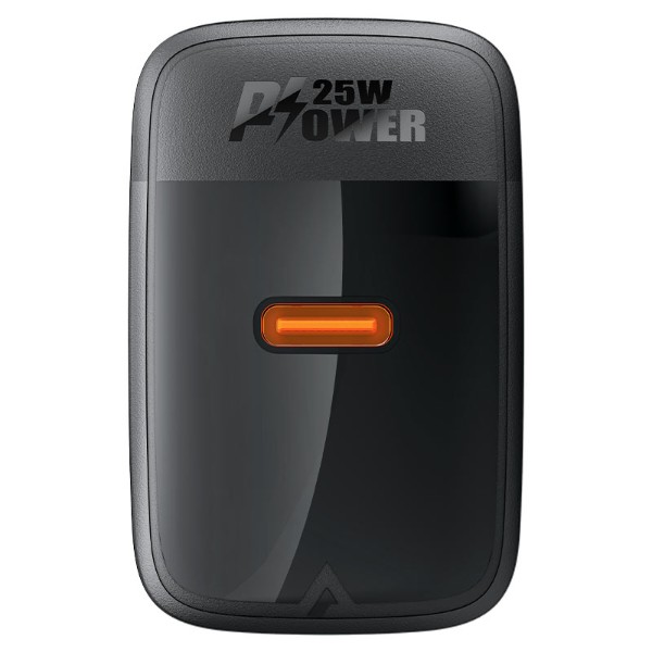 Фото - Мережевий зарядний пристрій AceFast A104 PD25W GaN single USB-C charger Black (6974316283355)