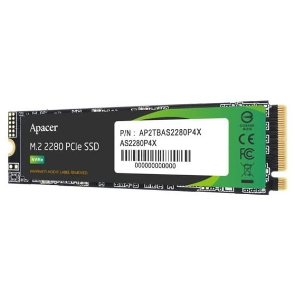 Фото - SSD-накопичувач внутрішній Apacer M.2 256GB PCIe 3.0 P4X (AP256GAS2280P4X)