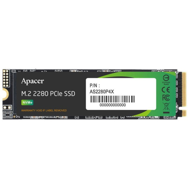 Фото - SSD-накопичувач внутрішній Apacer M.2 256GB PCIe 3.0 P4X (AP256GAS2280P4X)