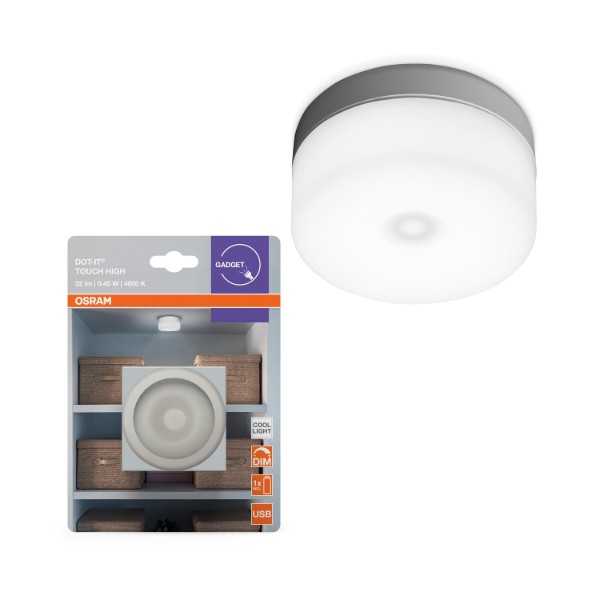 Фото - Ночник Osram DOT-IT TOUCH SLIM 0.45Вт 4000К белый (4099854531538)