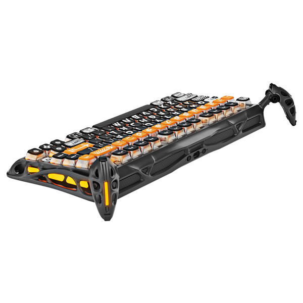 Фото - Клавиатура беспроводная игровая GravaStar Mercury K1 Pro 80keys, GravaStar x Kailh Speedy Mint, BT/WL/USB, RGB, CyberFlare (GSK1PRO_BO_BLK)