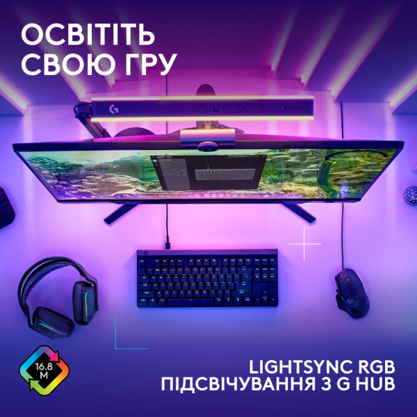 Фото - Клавіатура дротова ігрова Logitech G515 TKL Wired Gaming Keyboard Black (920-014133)