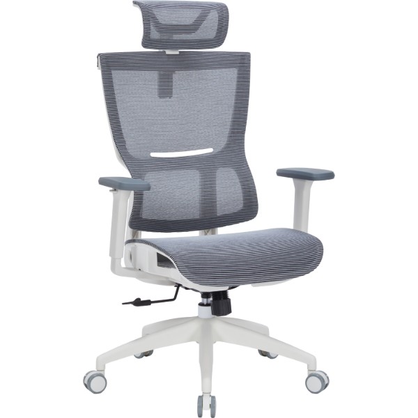 Фото - Крісло офісне OfficePro Elegant (OC660-W-DG-DG) White/Dark Gray