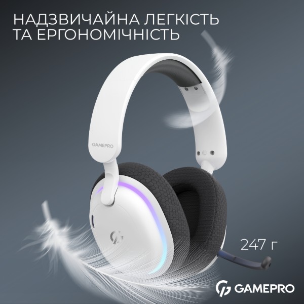 Фото - Гарнитура беспроводная игровая GamePro Asgard Bragi (HSW250W)