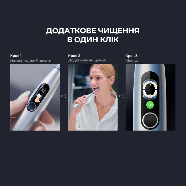 Фото - Зубная щетка электрическая Oclean X Pro Digital Electric Toothbrush Glamour Silver (6970810552560)