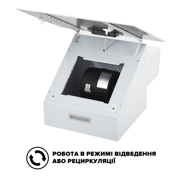 Фото - Витяжка декоративна Interline Flow WH A/60/GL/M