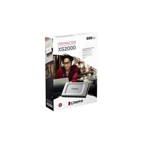 Фото - SSD-накопитель внешний Kingston XS2000 500GB USB 3.2 Type-C 2x2 IP55 3D NAND (SXS2000/500G)