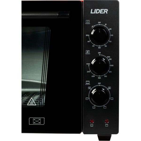 Фото - Піч електрична Lider 4223 Lux Black-Black-Red