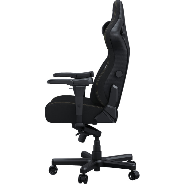 Фото - Крісло для геймерів Anda Seat Kaiser 4 Size XL Black Linen Fabric (AD12YDDC-XLL-20-B-CF)