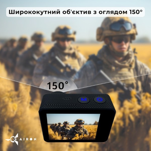 Фото - Екшн-камера AIRON ProCam 7 Black набір (для тактичних шоломів)