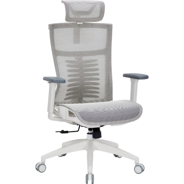 Фото - Крісло офісне OfficePro Balance (OC620-W-LG-LG) White/Light Gray