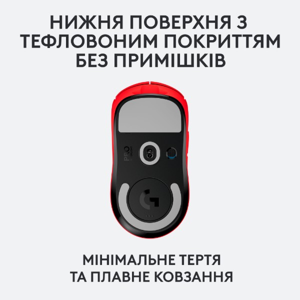 Фото - Миша бездротова ігрова Logitech G Pro X Superlight Red (910-006784)