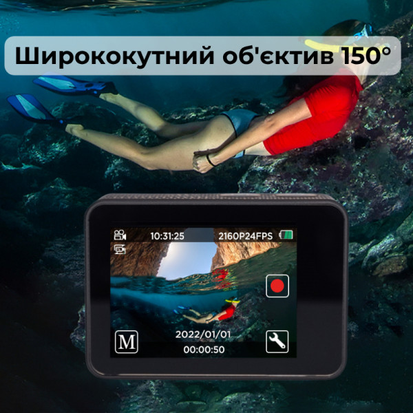 Фото - Экшн-камера AIRON 12 в 1 ProCam 7 Black с аксессуарами