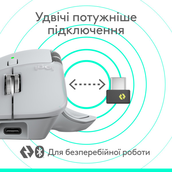 Фото - Миша бездротова Logitech MX Master 4 Performance Pale Grey (910-007563)