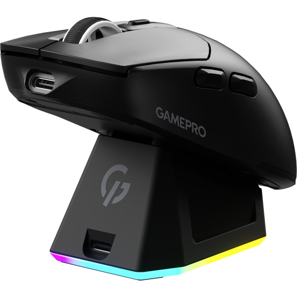 Фото - Миша бездротова ігрова GamePro Genesis Airmaster Wireless/Bluetooth/USB PixArt PAW3311 Sensor Black (GM167B)