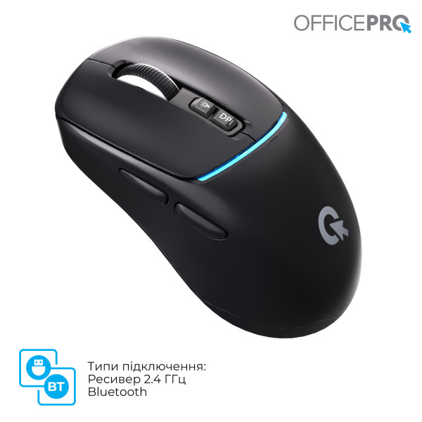 Фото - Миша бездротова OfficePro Silent Click Wireless Black (M468B)