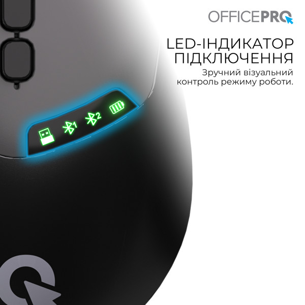 Фото - Миша бездротова OfficePro Silent Click Wireless Black (M520B)
