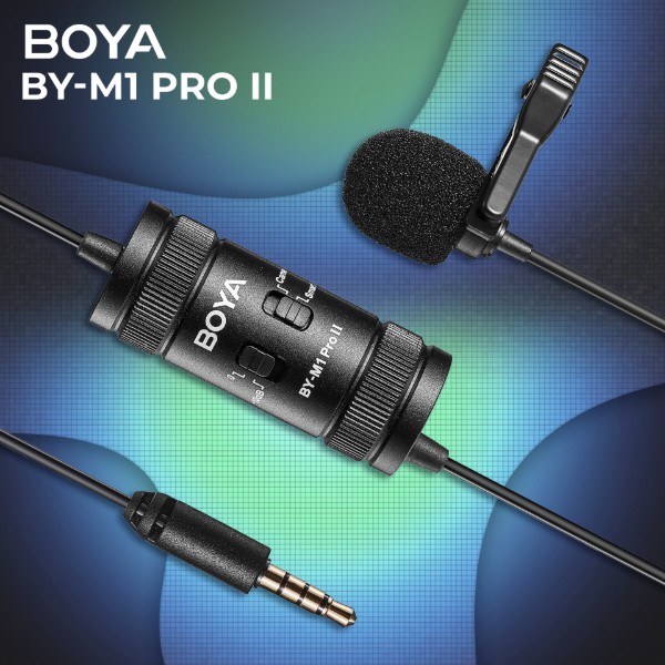 Фото - Мікрофон для смартфона Boya BY-M1 Pro II Black