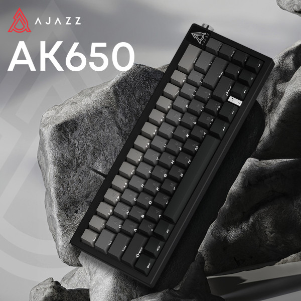 Фото - Клавіатура дротова ігрова Ajazz AK650 Day Dream switches Gradient Black Gray (AK650-DD-BG)