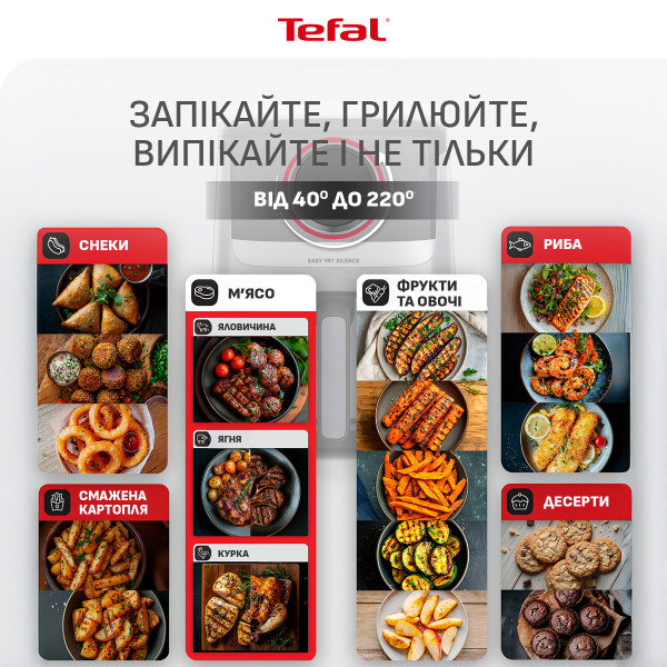 Фото - Мультипечь Tefal EY572DE1 EASY FRY SILENCE SMART XL
