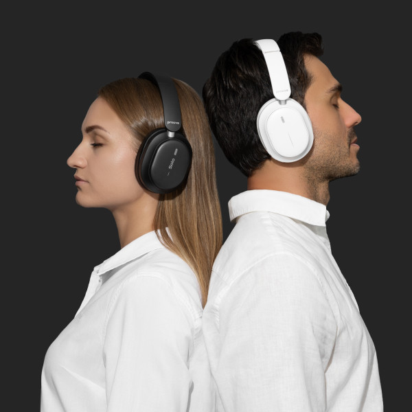 Фото - Навушники накладні бездротові Proove Solo with ANC (APP) White (HPSL0001AP02)