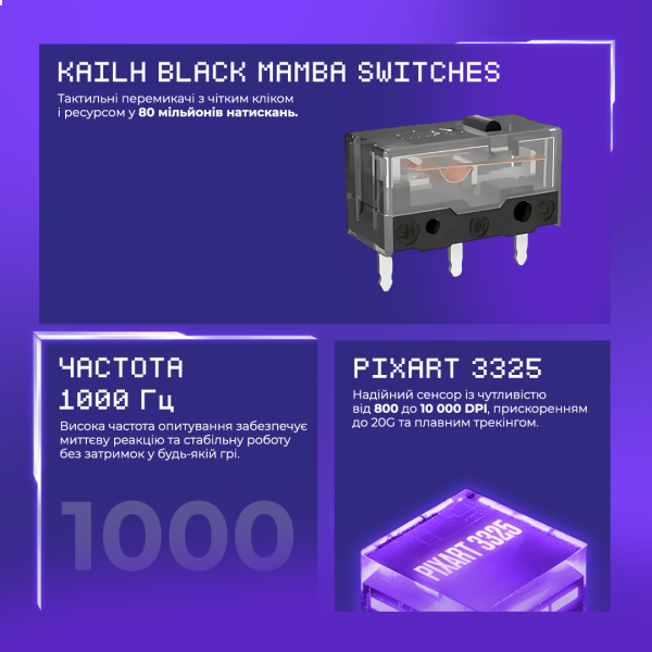 Фото - Мышь беспроводная игровая Proove Gaming Everon White (WMEV00022002)