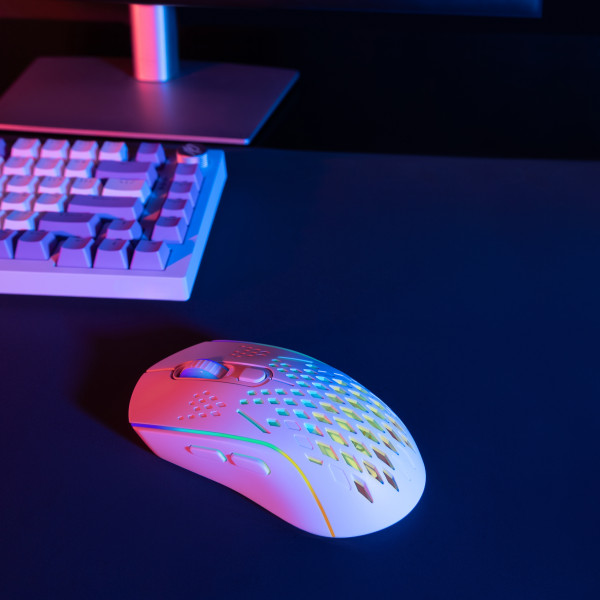 Фото - Миша бездротова ігрова Proove Gaming Buzz White (WMBU00022402)