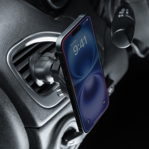 Фото - Автодержатель с беспроводной зарядкой Proove Graphite Circle Qi2 15W Black (WHGC15010001)