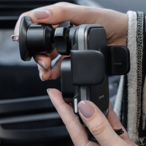 Фото - Автодержатель с беспроводной зарядкой Proove Nitro Charge 15W