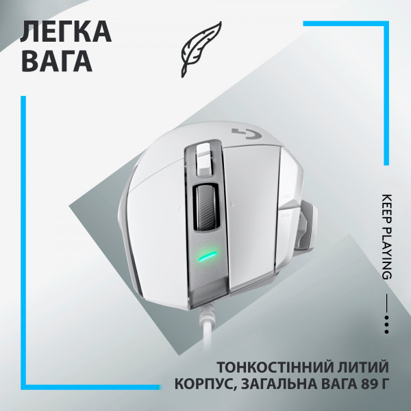 Фото - Мышь проводная игровая Logitech G502 X USB White (910-006146)