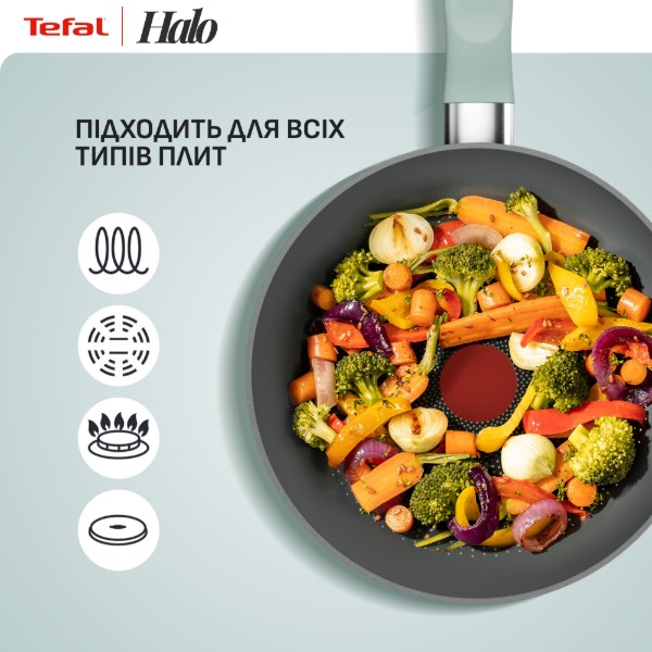 Фото - Сковорода универсальная Tefal G0160202 Halo Eucalyptus 20 см