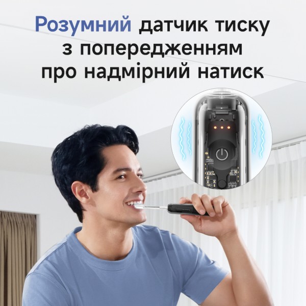 Фото - Зубная щетка электрическая Laifen Wave PRO Black (1TB92-P-XX-BL-002)