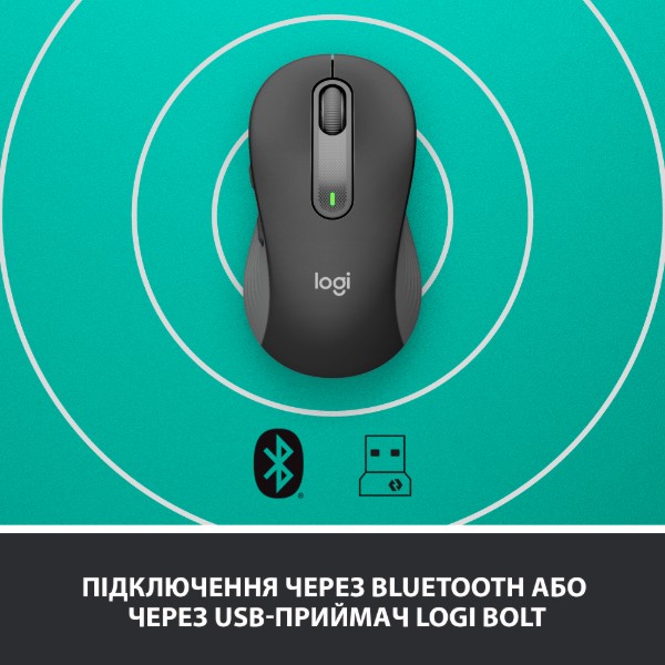 Фото - Миша бездротова Logitech Signature M650 Wireless Mouse Graphite (910-006253)