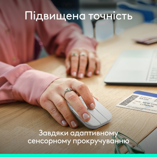 Фото - Мышь беспроводная Logitech Mobi Fold Off-White (910-007631)