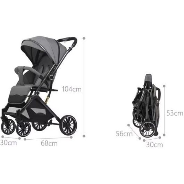 Фото - Коляска прогулочная 525Baby Grey