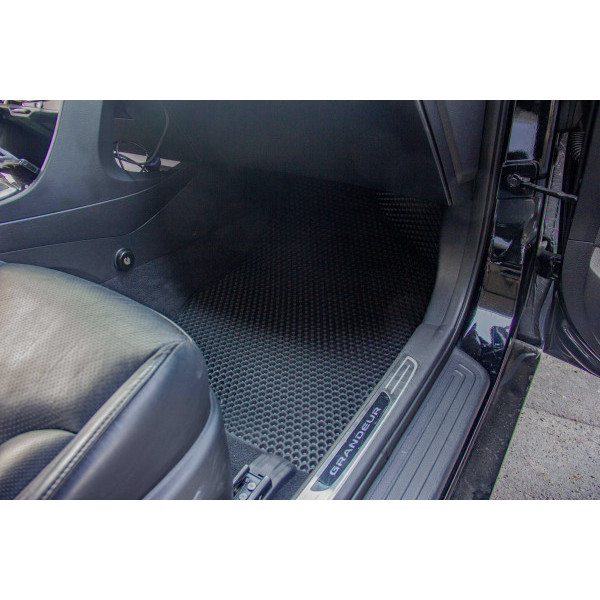Фото - Килимки ворсові в салон авто EVAtech Standard для Hyundai Grandeur (HG) 2011-2017 5 покоління Sedan Korea чорний кант HY43648C5LA5VEB