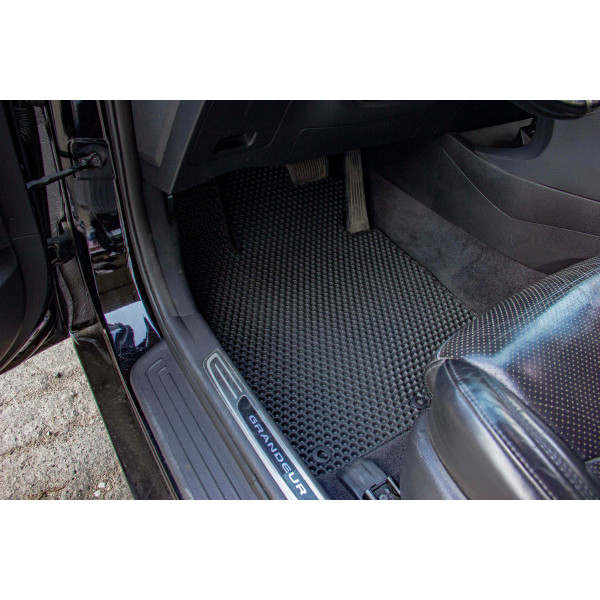 Фото - Килимки ворсові в салон авто EVAtech Standard для Hyundai Grandeur (HG) 2011-2017 5 покоління Sedan Korea чорний кант HY43648C5LA5VEB