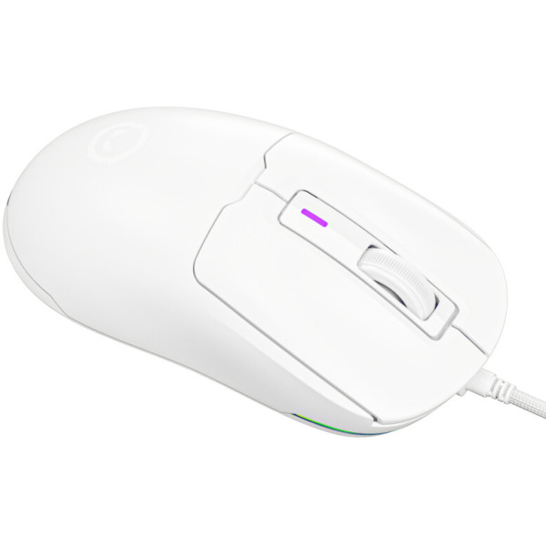 Фото - Миша дротова ігрова Lorgar MSA10 Ultralight Wired Gaming White (LRG-MSA10-WH)