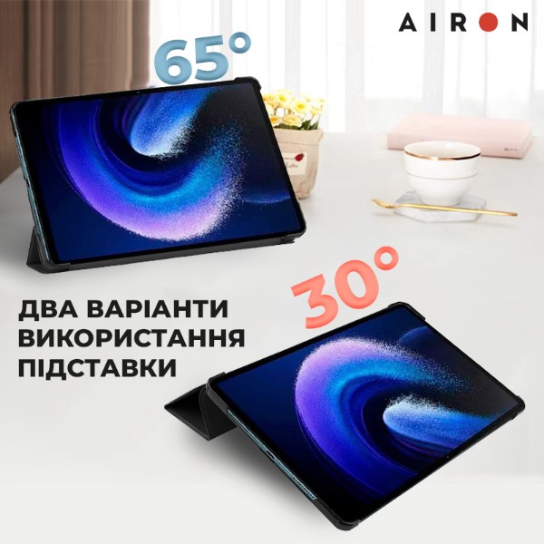Фото - Чехол для планшета AIRON Premium for Xiaomi Pad 6/6 Pro 11 2023 с защитной пленкой и салфеткой Black (4822352781104)