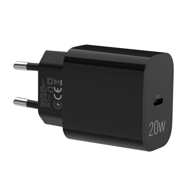Фото - Мережевий зарядний пристрій MAKE 20W PD Black (MCW-2011BK)