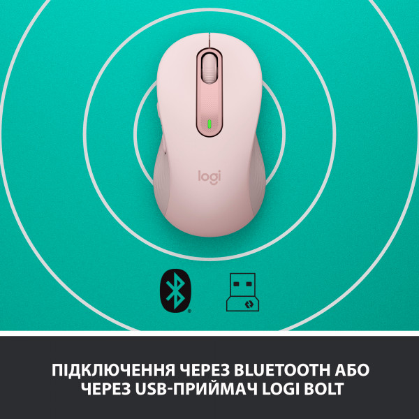 Фото - Миша бездротова Logitech Signature M650 L Wireless Mouse Rose (910-006237)