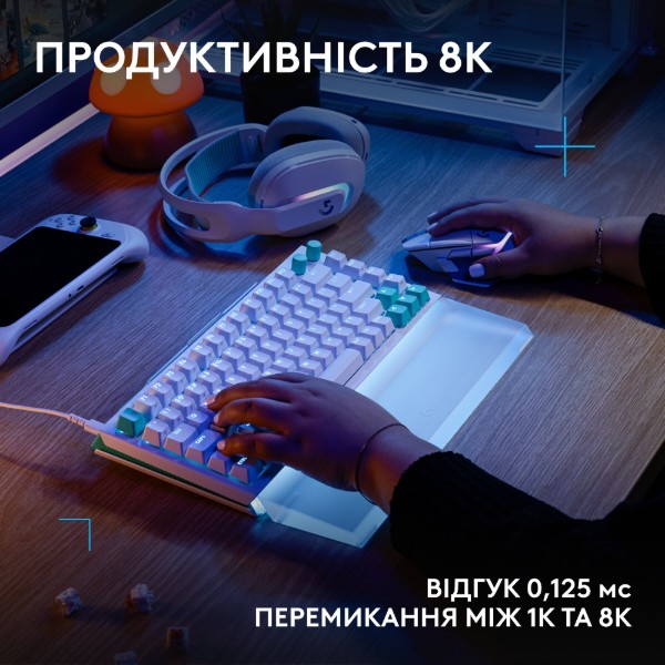 Фото - Клавиатура проводная игровая Logitech G512 X 75 White Tactile (920-013955)