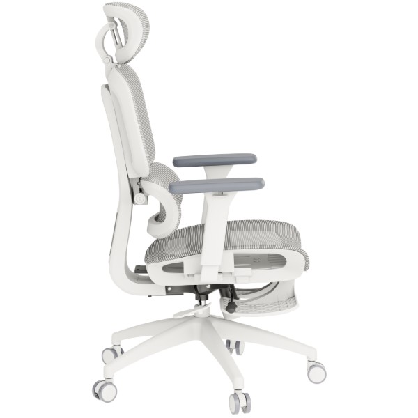 Фото - Кресло офисное OfficePro Skyline Footrest (OC750-W-LG-LG) White/Light Gray