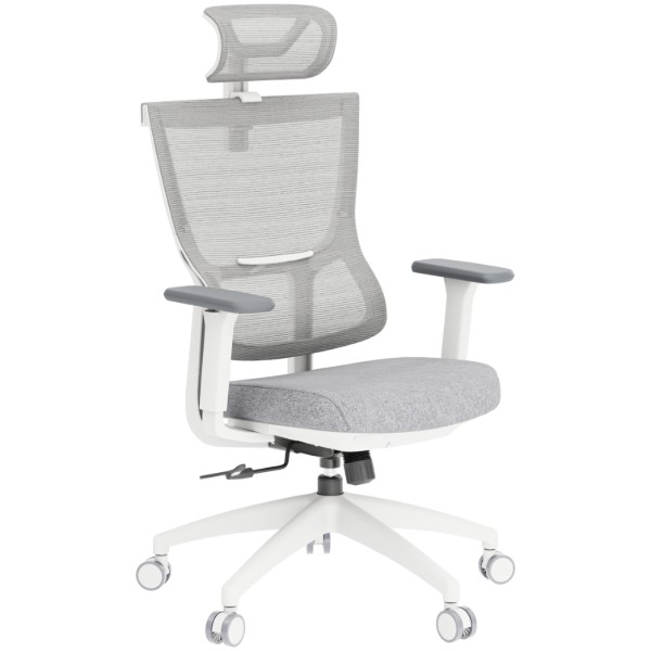 Фото - Крісло офісне OfficePro Elegant (OC600-W-LG-LG) White/Light Gray
