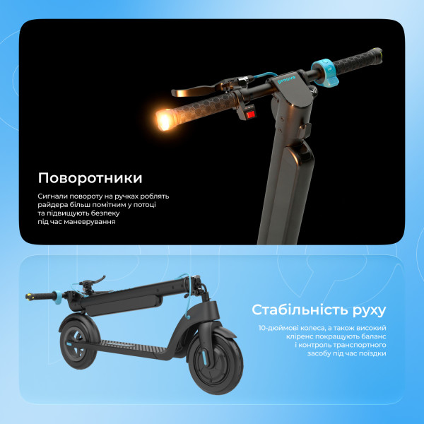 Фото - Электросамокат Proove Model X-City Pro 2 App 350W Black/Blue (XCPN35025101)