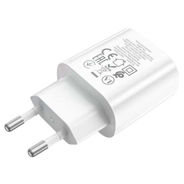 Фото - Мережевий зарядний пристрій HOCO N22 Jetta PD25W White (6931474760067)