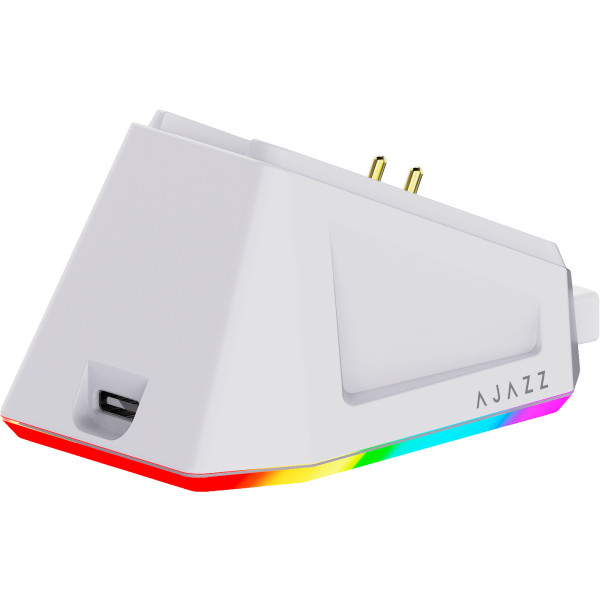 Фото - Мышь беспроводная игровая Ajazz AJ179P MC Charging Dock Wireless White (AJ179P-MC-W)