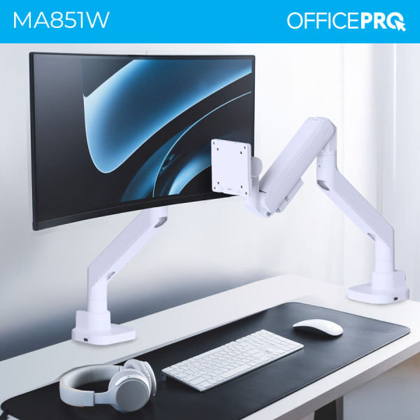 Фото - Крепление настольное OfficePro MA851W 24-57" 2-22 кг White